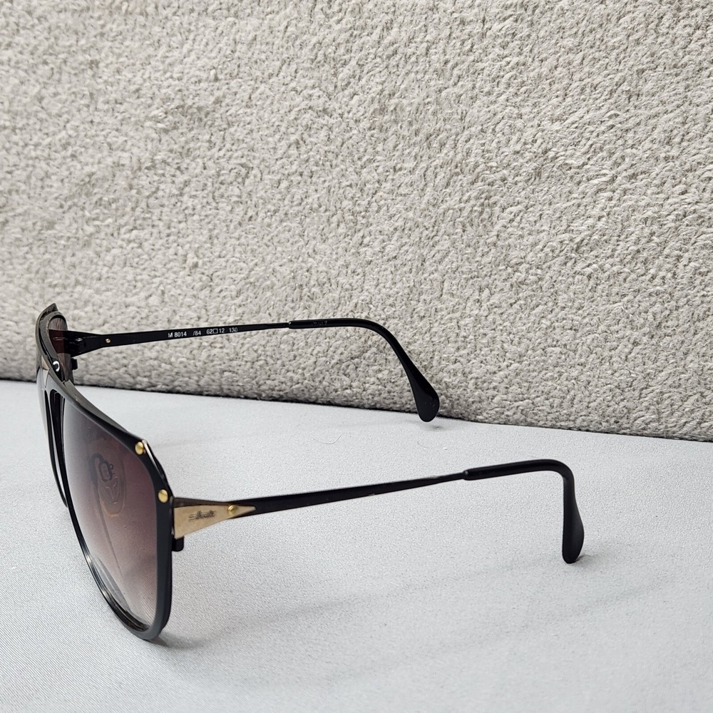 Vintage Silhouette Eyeglasses Black Gold Rare Unique Sunglasses Frames Only - Picture 4 of 10